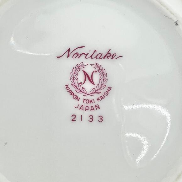 Noritake VINTAGE 50s Japanese Porcelain Sugar & Creamer Set Bamboo 2133 B05 - Picture 13 of 14